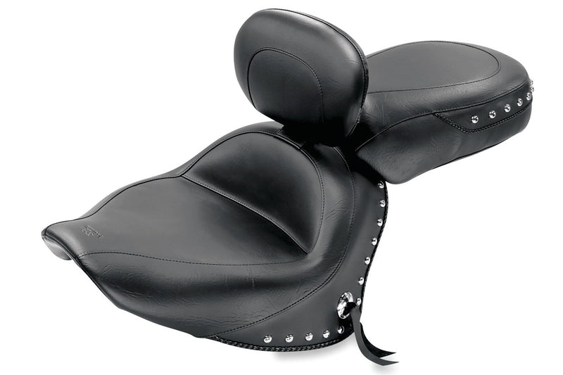 MUSTANG Sport Seat - Studded - Driver's Backrest - Yamaha Vstar 1300 2007-2017 - 79476 - PartsOutlet.com.au