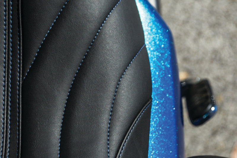 MUSTANG Revere Journey Seat - Gravity - Black - Harley-Davidson FL 2008+ 74112 - PartsOutlet.com.au