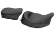 MUSTANG Super Solo Seat - Harley-Davidson FL 2008+ Black Studded 76069 - PartsOutlet.com.au