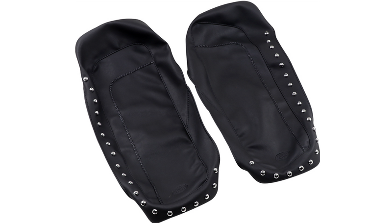 MUSTANG Saddlebag Cover Lid - Studded - Harley-Davidson FLT / FLHT 1993-2013 - 77605 - PartsOutlet.com.au