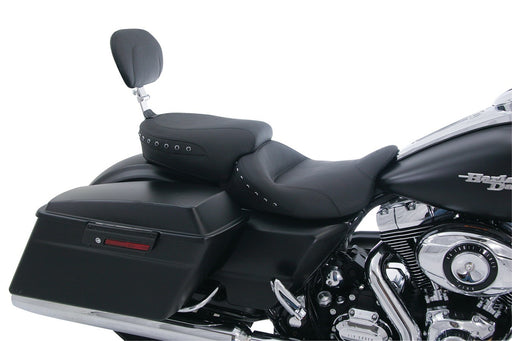 MUSTANG Solo Black Studded Seat - Harley-Davidson FL 2008+ 76028 - PartsOutlet.com.au