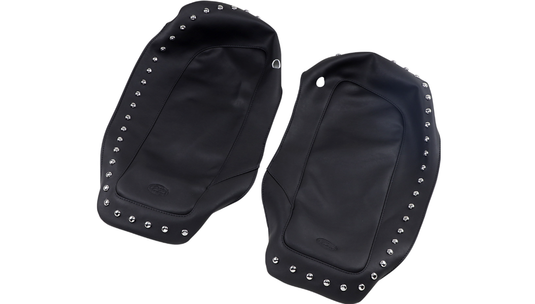 MUSTANG Saddlebag Lid Covers - Chrome Stud - 2014-2021 - FL 77623