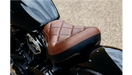 MUSTANG Solo Seat - Brown - Indian Scout Bobber 2018-2023 - 76843 - PartsOutlet.com.au