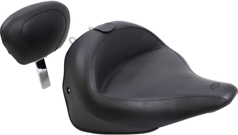 MUSTANG Wide Vintage Solo Seat - Driver's Backrest - Harley-Davidson Deluxe 2005-2017 - 79914 - PartsOutlet.com.au