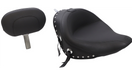 MUSTANG Studded Solo Seat - Driver's Backrest - Harley-Davidson Softail 2006-2017 Wide Tyre- 79532 - PartsOutlet.com.au