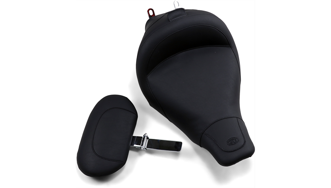 MUSTANG Solo Seat - Driver's Backrest - Harley-Davidson FLT 1997-2007 - 79127 - PartsOutlet.com.au