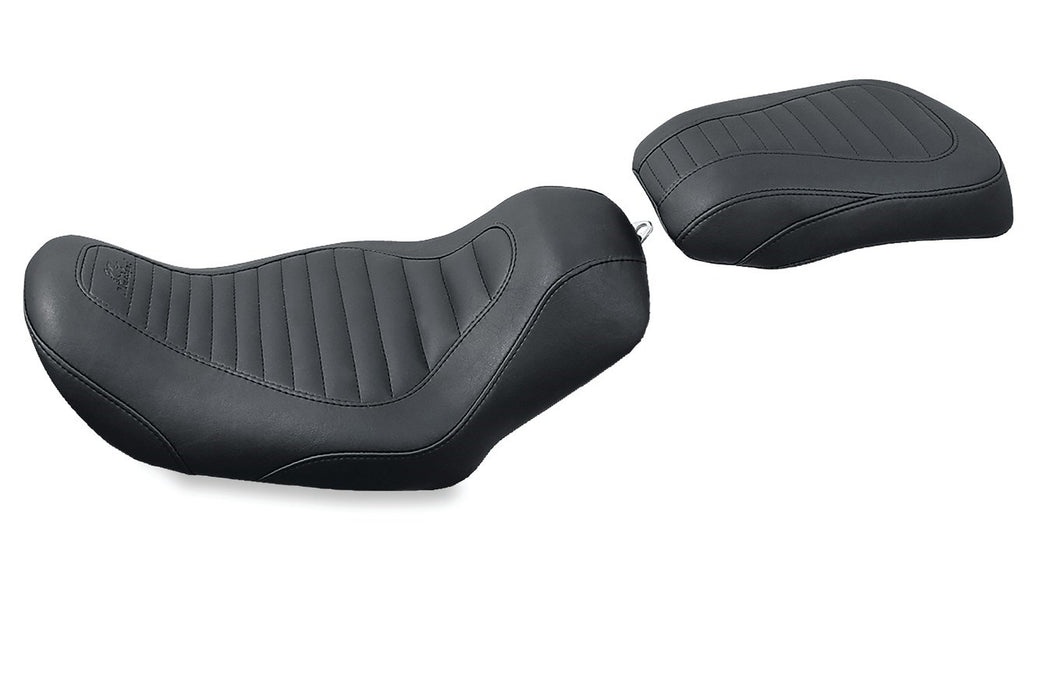 MUSTANG Tripper Solo Seat - Tuck and Roll - Harley-Davidson Dyna 2006-2017 - 76748 - PartsOutlet.com.au