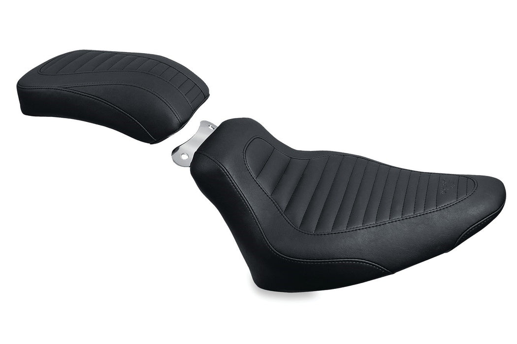 MUSTANG Tripper Solo Seat - Harley-Davidson Heritage / Deluxe 2000-2017 - Tuck and Roll 76736 - PartsOutlet.com.au