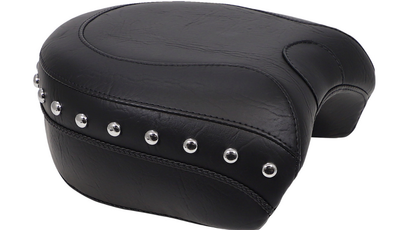 MUSTANG Wide Rear Passenger Seat - Studded - Harley-Davidson Sportster XL 2004-2021 - 79377 - PartsOutlet.com.au