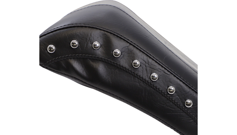 MUSTANG Wide Rear Seat - Studded - Harley-Davidson 2005-2017 - Deluxe 76235 - PartsOutlet.com.au