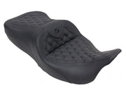 SADDLEMEN Lattice Stitch Road Sofa Seat - FL '08-'23 HD Touring - Street/ Road/ Electra - 808-07B-182 - PartsOutlet.com.au