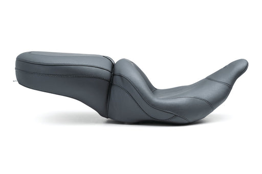 MUSTANG Lowdown Seat - Plain - Harley-Davidson FL 2008+ 79700 - PartsOutlet.com.au