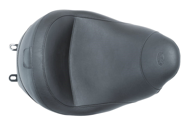 MUSTANG Lowdown Vintage Seat with Driver Backrest - Harley-Davidson FL 2009+ 79910 - PartsOutlet.com.au