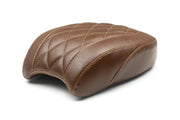 MUSTANG Passenger Seat - Diamond - Brown - Harley-Davidson Heritage FLHC/S 2018+ 83006 - PartsOutlet.com.au