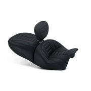 MUSTANG Freewheeler Vintage Seat - Driver Backrest - Forward Positioning - Harley-Davidson FLRT 2015-2021 - 79593 - PartsOutlet.com.au