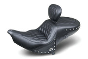 MUSTANG Heated Seat - Diamond - Driver's Backrest - Indian Roadmaster 2016-2019 - 79664 - PartsOutlet.com.au