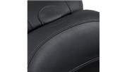 MUSTANG Lowdown Seat with Driver Backrest - Plain - Harley-Davidson FLHR 1997-2007 - 79672 - PartsOutlet.com.au