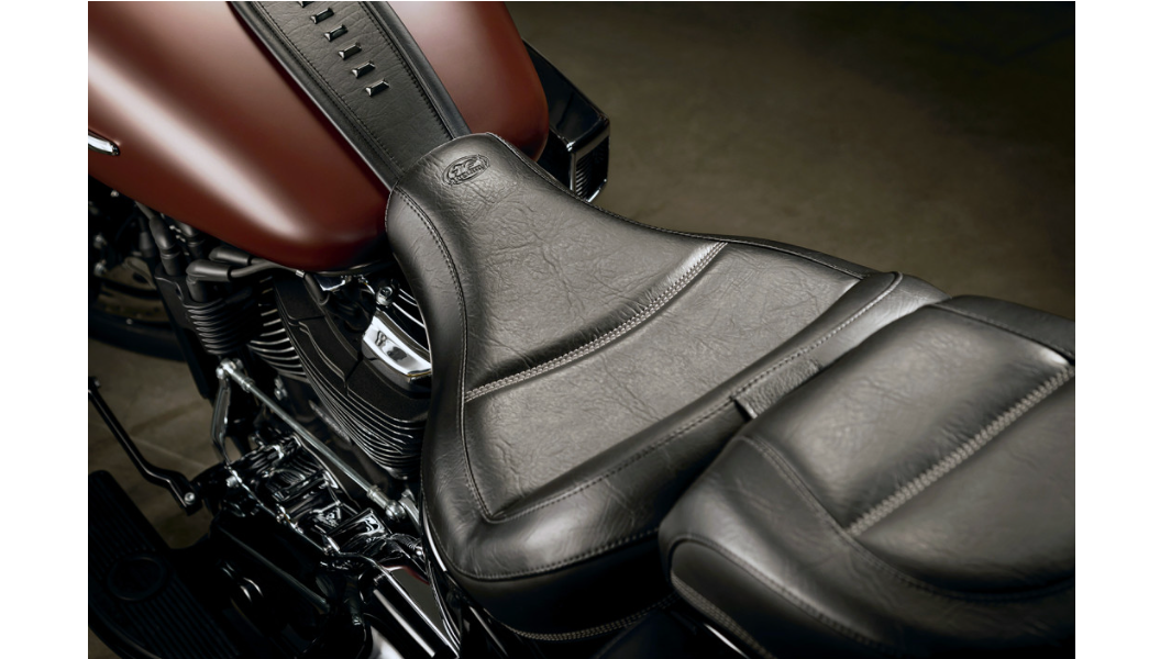 MUSTANG Max Solo Touring Seat - Driver's Backrest - Harley-Davidson FLHC 2018+ 79330 - PartsOutlet.com.au