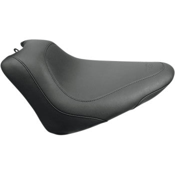 MUSTANG Wide Tripper Solo - Harley-Davidson Slim FLS 2011-2017 - Smooth - Black 76760 - PartsOutlet.com.au